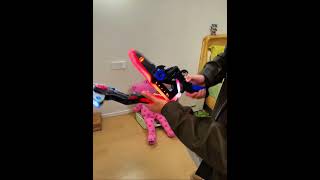 The combination of ax and lightsaber is so cool!