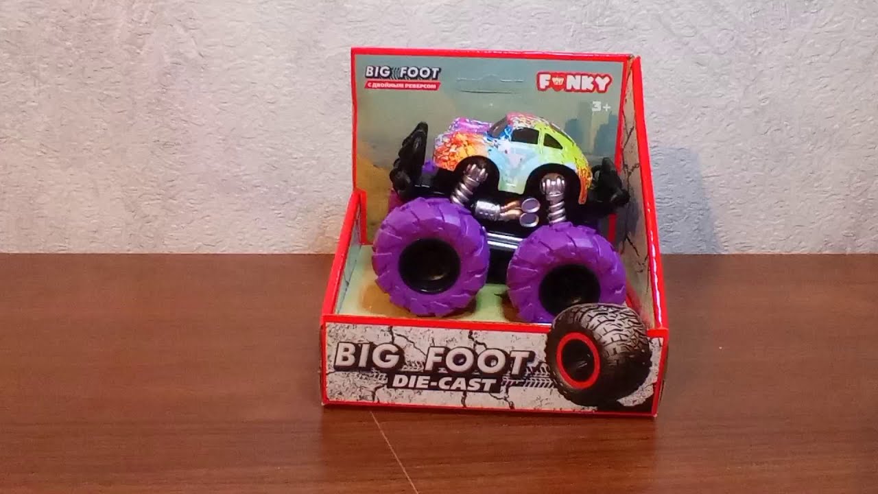 Распаковка. Машинки BIG FOOT Die-cast. FUNKY TOYS.