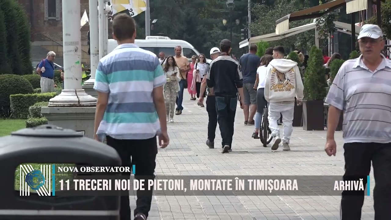 11 treceri noi de pietoni, montate în Timișoara 11 treceri noi de pietoni, montate în Timișoara