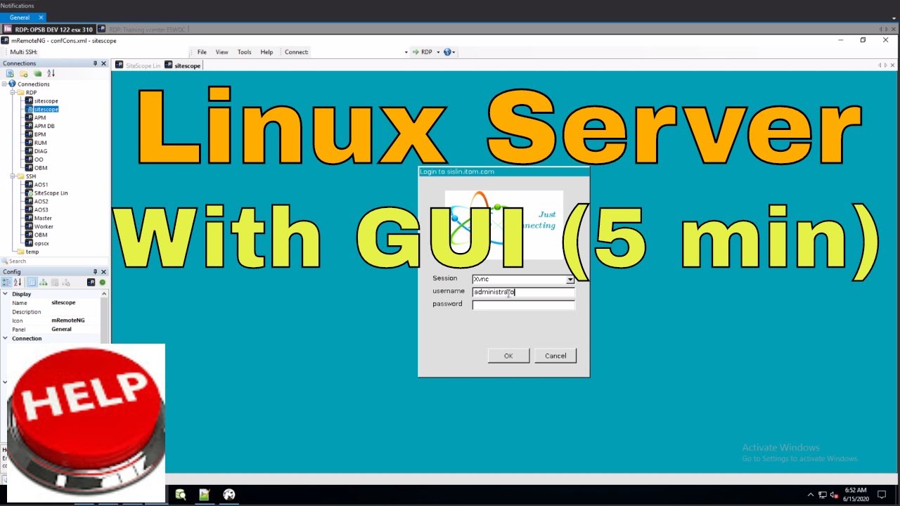 Installing XRDP and Server GUI on Centos 7 server || OPSB Sitescope ...