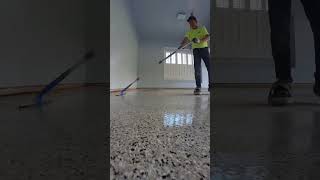 Day Two: Epoxy & polyaspartic garage floor 🔔 #epoxy #garage #garagefloor #satisfying #construction Day Two: Epoxy & polyaspartic garage floor 🔔 #epoxy #garage #garagefloor #satisfying #construction