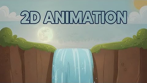 Waterfall animation in 2d 