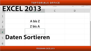 RICHTIGES SORTIEREN in Excel