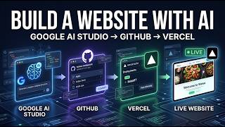 Build a Website with Google AI Studio & Deploy on GitHub + Vercel Tutorial 2026 For FREE