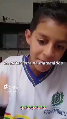 😢😢😢BOTARAM LETRA NA MATEMÁTICA #shorts