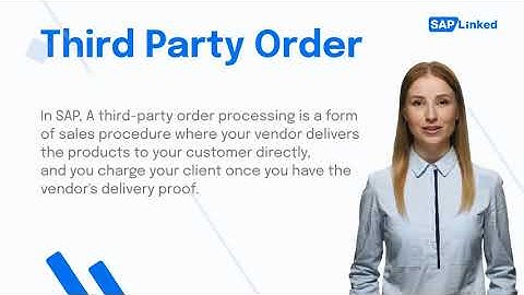 Third-party order processing in SAP