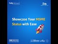 Simplified MSME payments with TallyPrime 4.1. #tallyprimesoftware #tallysolutions