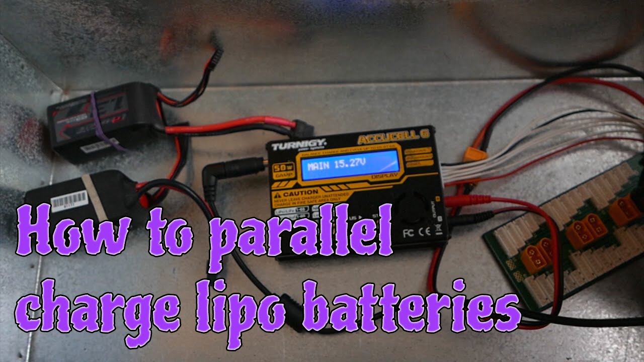 How to parallel charge lipo batteries YouTube