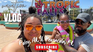 WATER PARK & BEACH VACATION TRAVEL VLOG   Foley, AL▪ Pensacola Beach, FL ▪ Lambert's Cafe