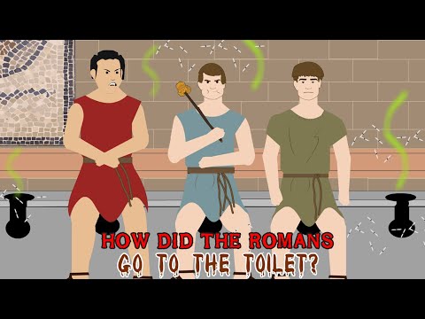 How did the Romans go to the toilet?
