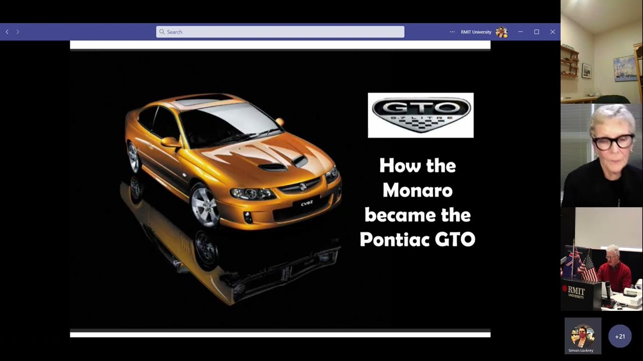 6th AHA Conference - 5 Norm Darwin: HOW THE MONARO BECAME THE PONTIAC GTO