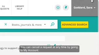 Library Search - how to request and renew books