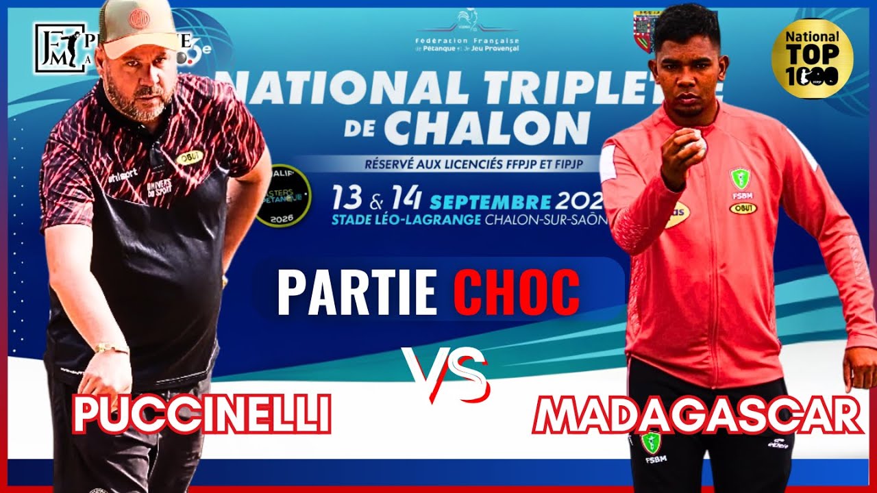 Partie CHOC🔥MADAGASCAR 🇲🇬 vs PUCCINELLI - Chalon #petanque2026 #pétanque #petanque #pétanque2026 