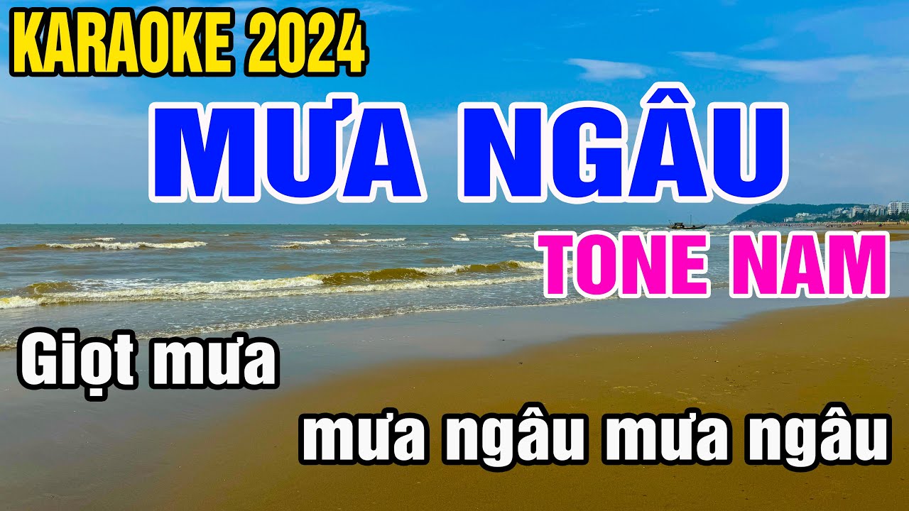Mưa Ngâu Karaoke Tone Nam Nhạc Sống gia huy karaoke