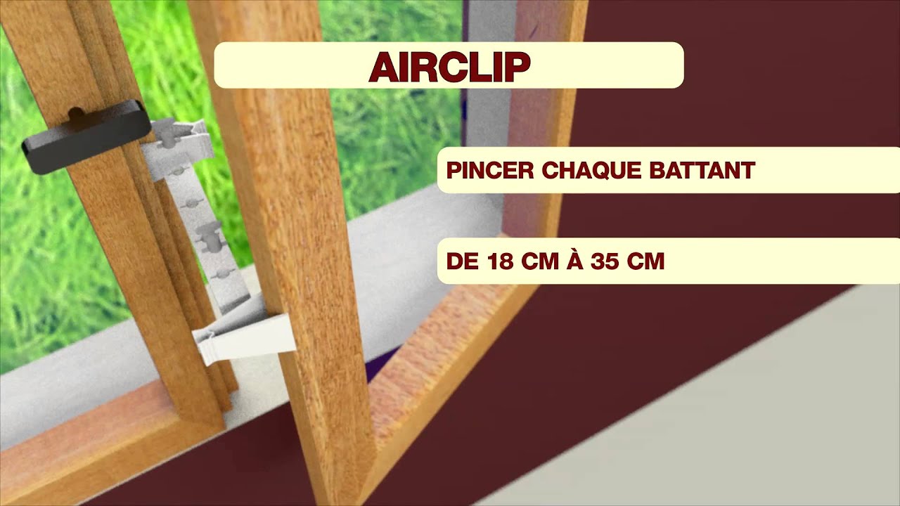 AIRCLIP - Entrebâilleur à pinces pour fenêtre Socona