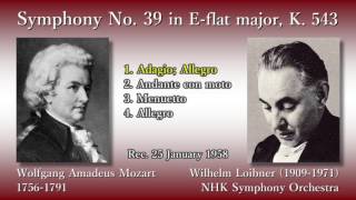 Mozart: Symphony No. 39, Loibner & NHKso (1958) モーツァルト