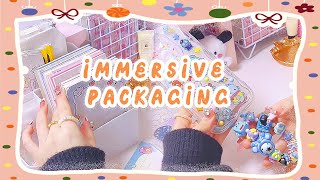 🌼Immersive Packaging🌼| 💟Hand Painted Bead Chain✨| Let's Pack Orders!🌸#asmr #soothing #organization