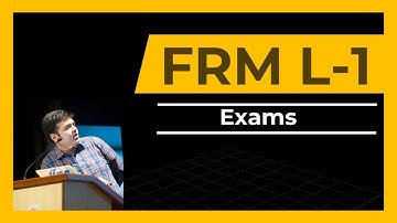 FRM Part 1- 1st Class | Exams