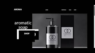AROMA soap  website project