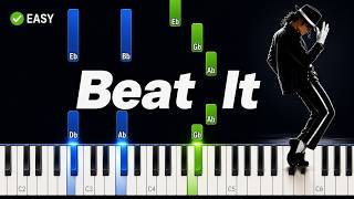 Beat It - Michael Jackson | Easy Piano Tutorial