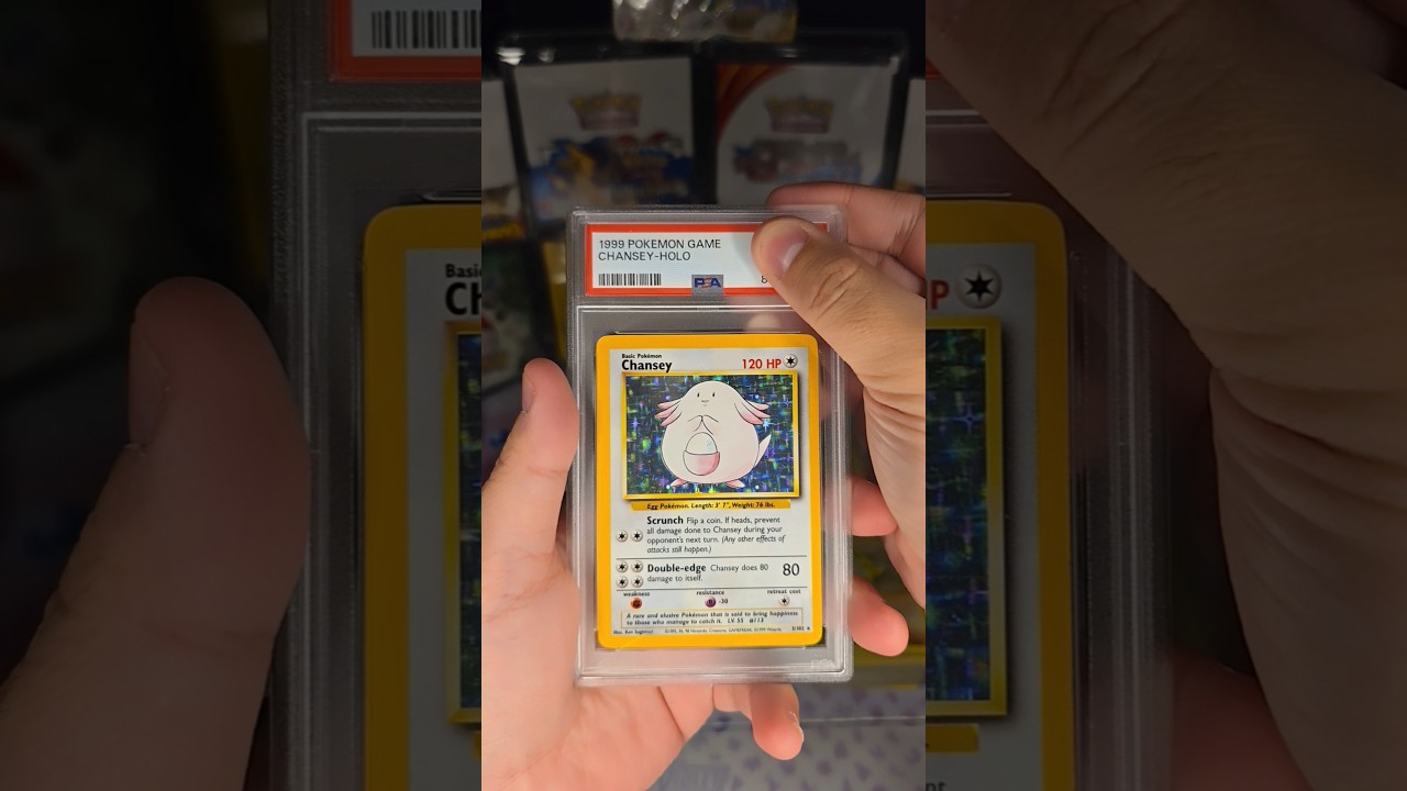 $50 Pokemon Card 😁 1999 Chansey Base Set Holo 