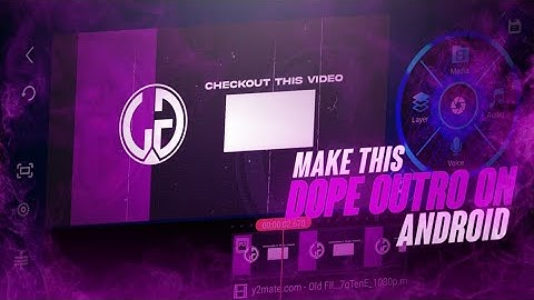 How To Make Animated Gaming Outro On Android | How to Make Outro Like Scout | PSCC | KINEMASTER