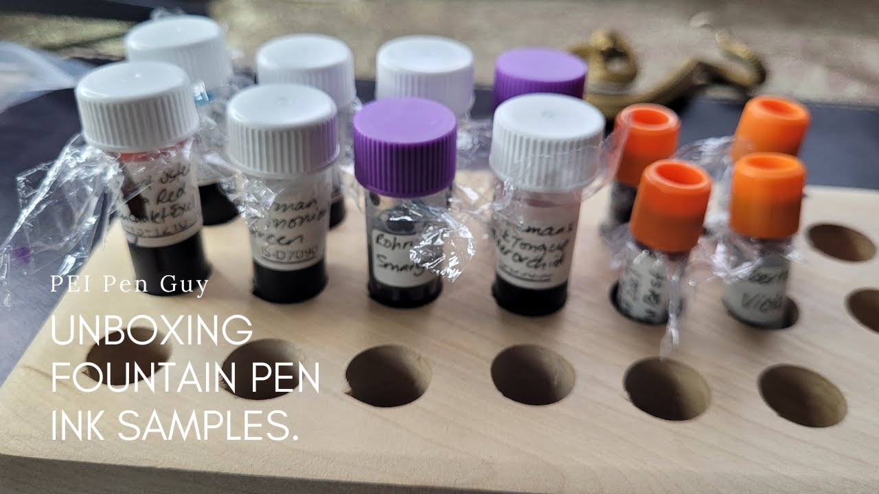 Unboxing Fountain Pen Ink Samples. YouTube