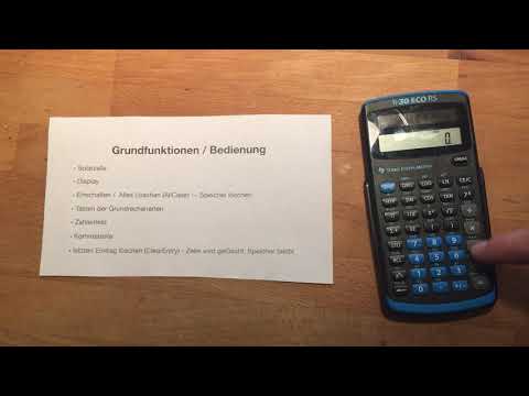 TI 30 ECO RS Introduction 2/4 - Operation & Basic Functions