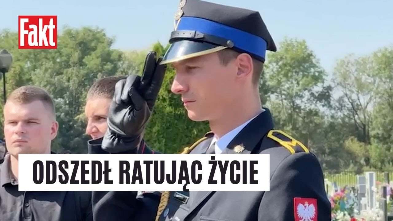 Pogrzeb STRAŻAKA, który zginął w wybuchu w kamienicy w Poznaniu. Żegnały go tłumy | FAKT.PL