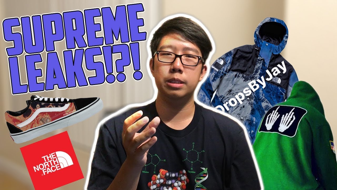 SUPREME FW17 LEAKS!?!?! (TNF x Supreme, Supreme Vans, and more!)