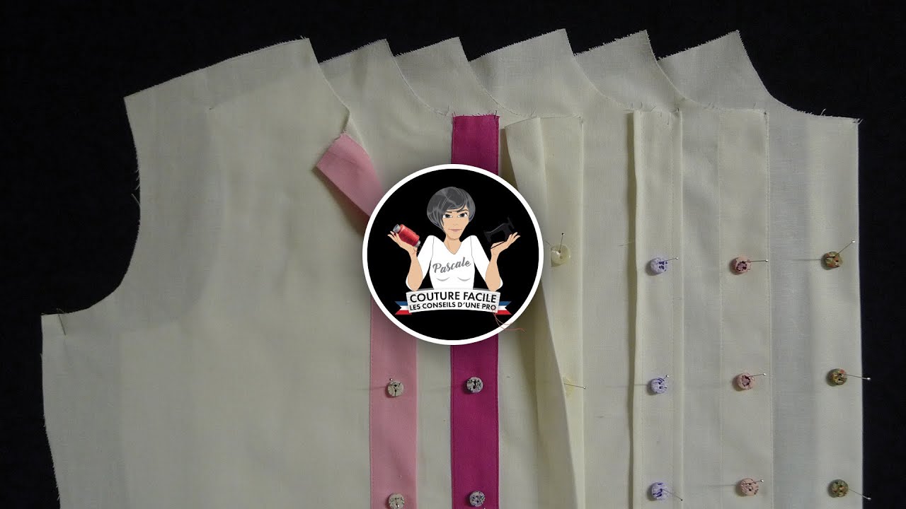 COUTURE FACILE   Les diffrentes pattes de boutonnage chemise et chemisier