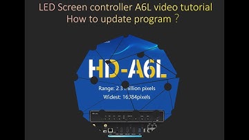 Led screen Controller A6L  video tutorial of how to update program of A6L with HDPlayer software?