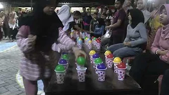 Ball Arrangement Competition in a Glass - Lose by a Few Seconds