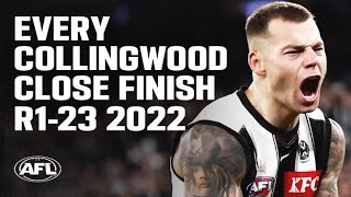Last minute of every Collingwood close finish R1-R23 2022 | AFL