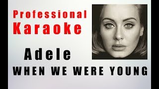 When We Were Young - Adele Instrumental Karaoke Backing Vocal Base MP3 Cori Artisti Onlines
