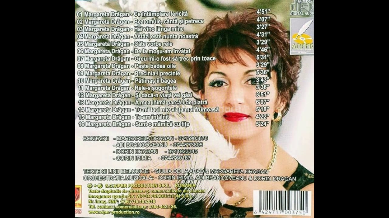 ..CE ÎNTÂMPLARE FERICITĂ.. Album nou..MARGARETA DRĂGAN..