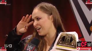 Ronda Rousey Backstage Wwe Monday Night Raw 12 November 2018