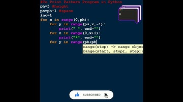 #python 09 To print pattern program in python programming | #shorts #python #coding