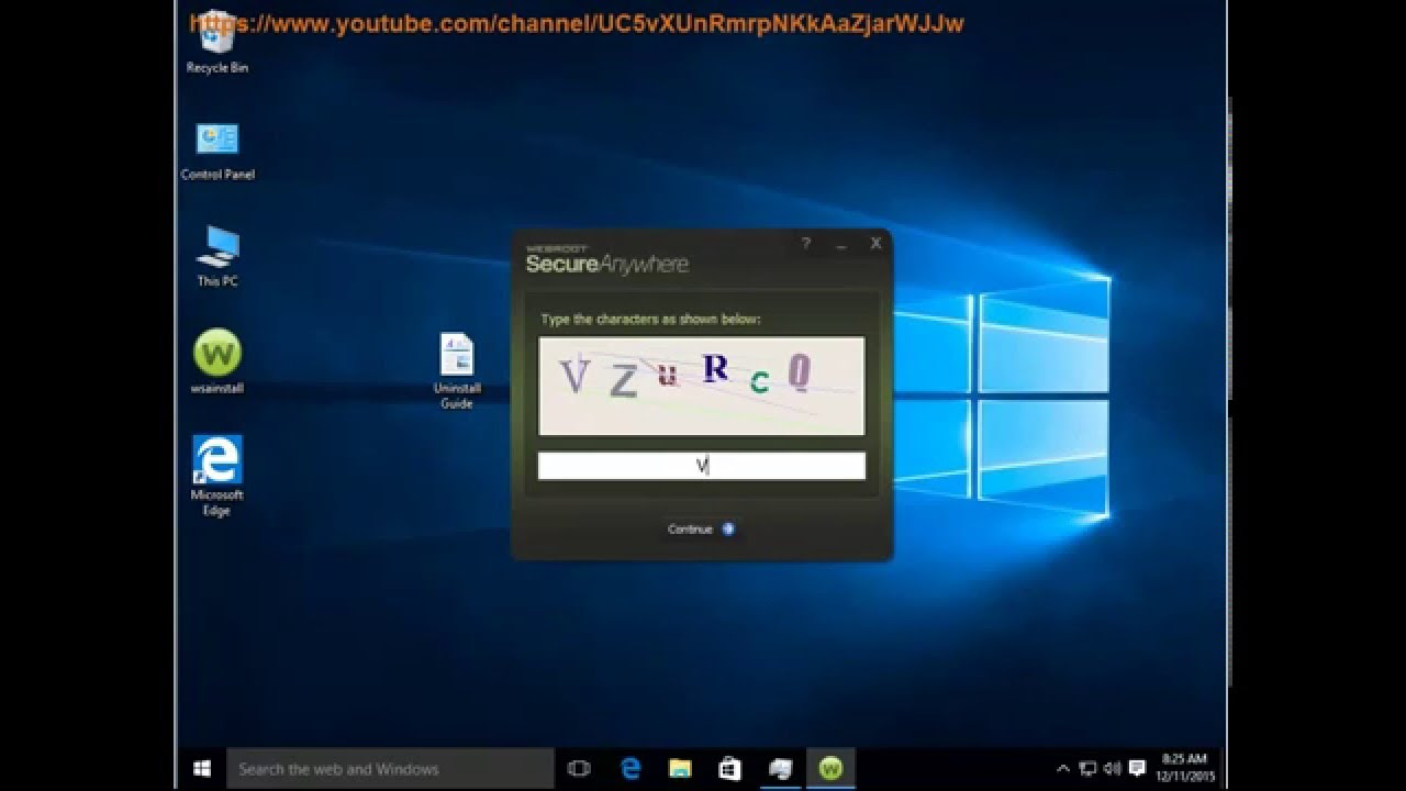 Update Can't uninstall Webroot SecureAnywhere on Windows?