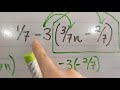 Fractions!? (With distribution & combining like terms)