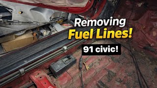 Removing Fuel Lines 91 EF Civic Hatch