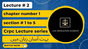 Crpc section 1 to 5 | crpc chapter 1 | crpc section 4 | law graduation acadmy