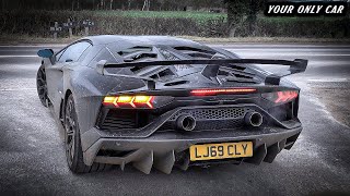 Lamborghini Aventador Svj Gintani F1 Exhaust Sound Accelerating, Revving & Showing Up In Public