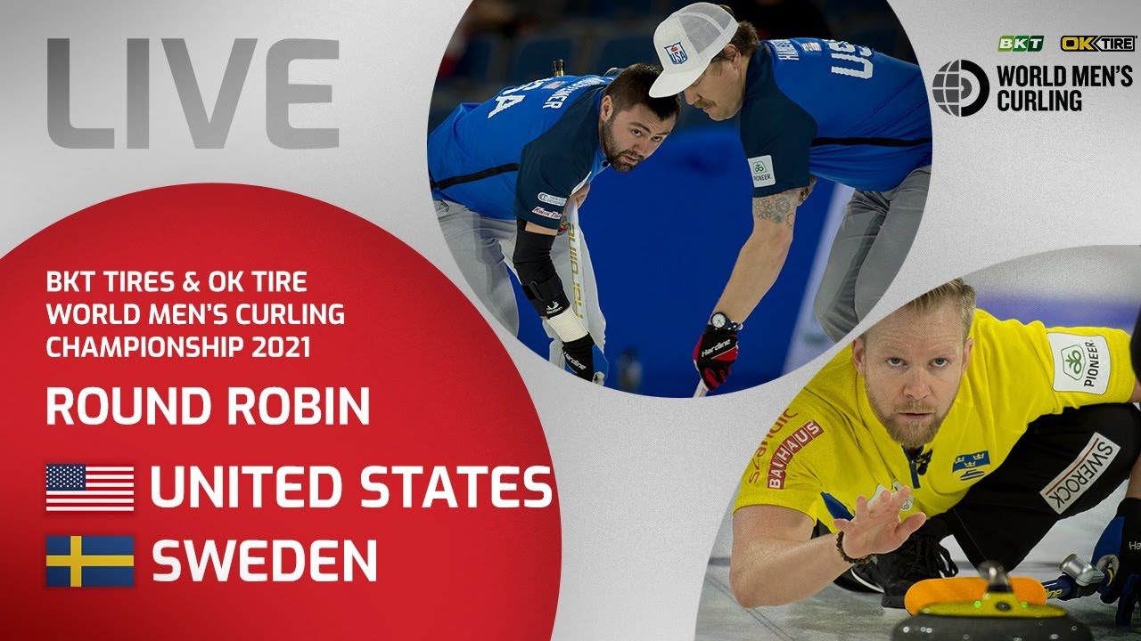 United States v Sweden - Round Robin - World Mens Curling Championship 2021