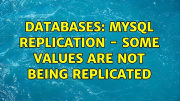 Databases: MySQL replication - some values are not being replicated (2 Solutions!!)