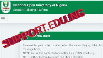 NOUN STUDENTS: How to get your Statement of Result from NOUN Support Portal. Support.nou.edu.ng