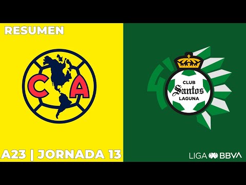 Club America Santos Laguna Goals And Highlights