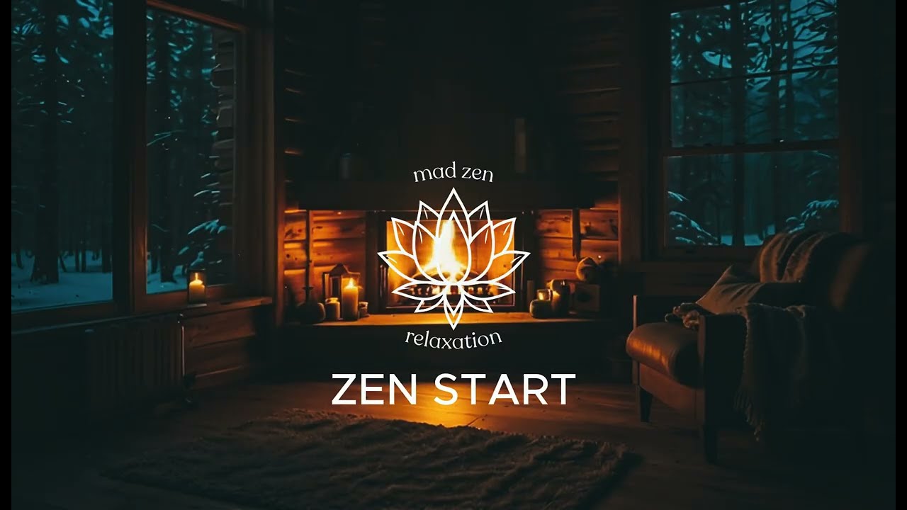 Cozy Winter Cabin ❄️🔥 | Fireplace & Snowy Night Relaxation Music