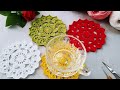 [다비다뜨개 Crochet] 코바늘 모티브, 티코스터 함께 만들어요 (tea coaster)