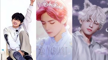 BTS Kim taehyung pic| Kim taehyung whatsapp dp images| Kim taehyung picture| v cartoon dpz wallpaper